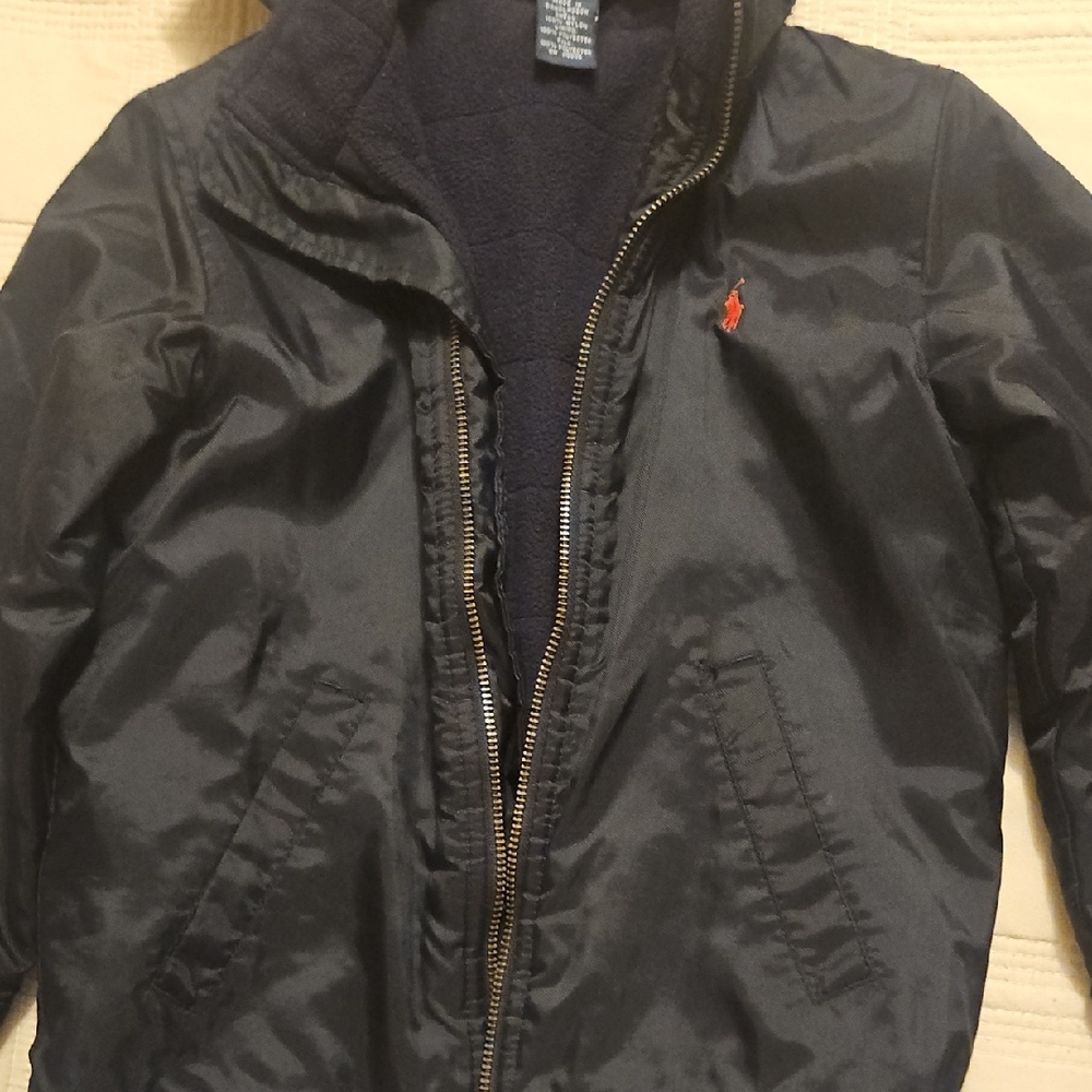 Polo by Ralph Lauren Black Windbreaker with Red Logo